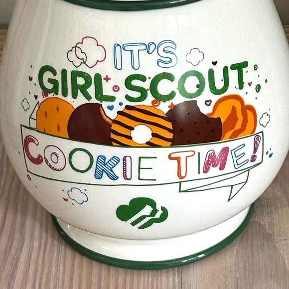 Girl Scout Cookie Time Cookie Jar! 🆕💚 - Picture 3 of 11